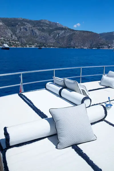 Beautiful, comfortable space on a yacht