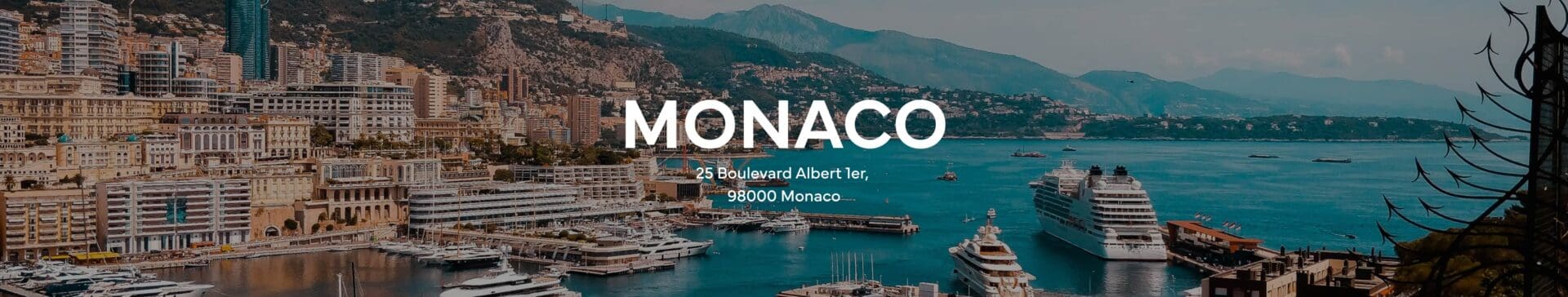 Panoramic view of the city of Monaco.